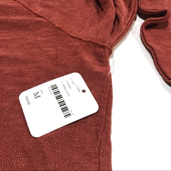 NWT Free People Bae Bae Layering Top Terra Cotta - Picture 8 of 9